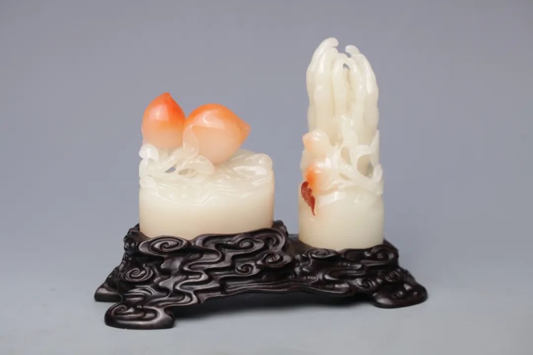 壽山石山秀園印石，滿載吉祥美意