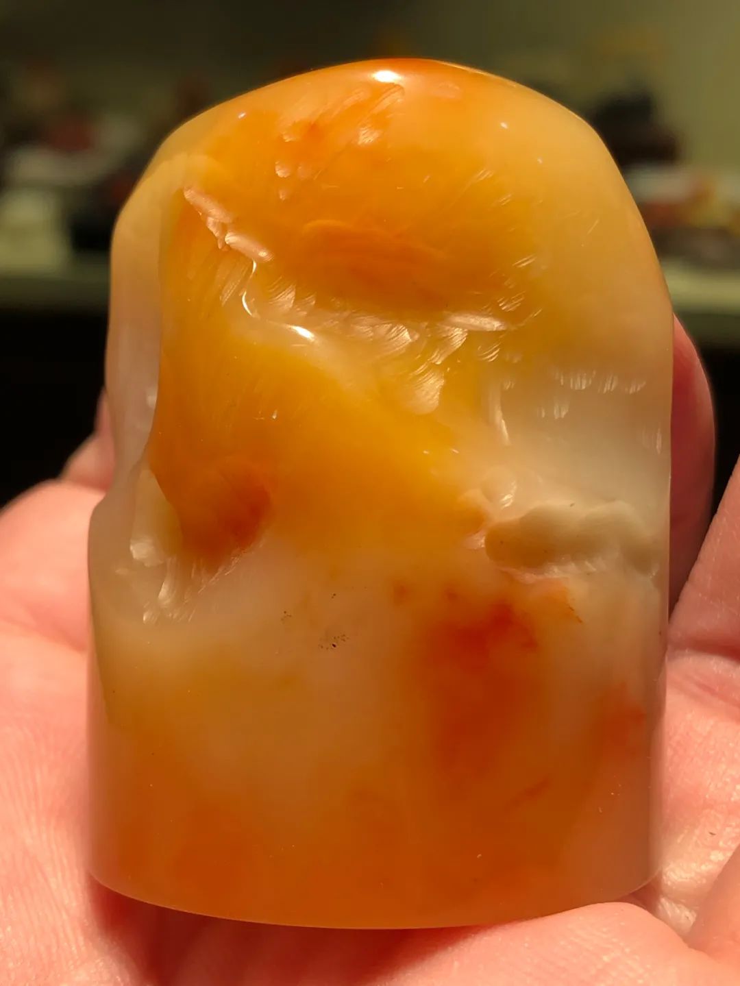 壽山芙蓉原石的切開這塊石頭才懂