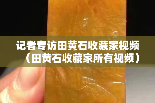 記者專訪田黃石收藏家視頻（田黃石收藏家所有視頻）