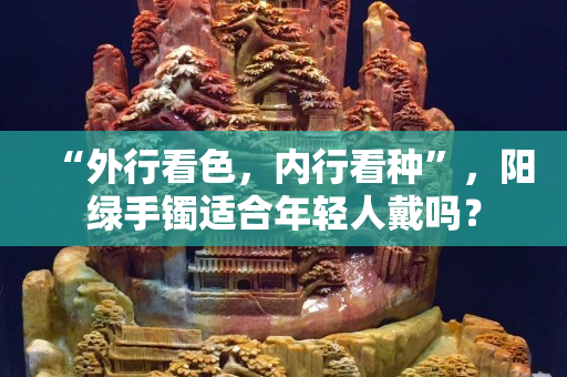 “外行看色，內行看種”，陽綠手鐲適合年輕人戴嗎？