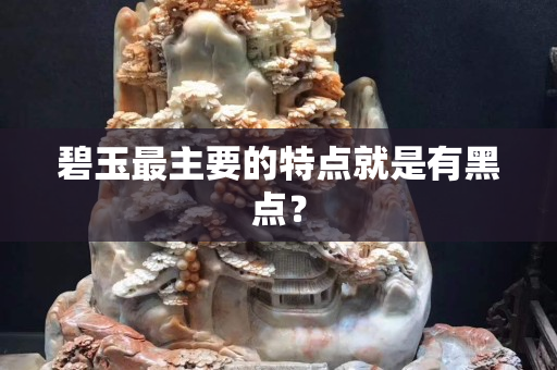 碧玉最主要的特點就是有黑點? 碧玉最主要的特點就是有黑點?