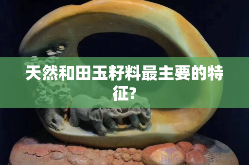 天然和田玉籽料最主要的特征?