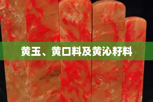 黃玉、黃口料及黃沁籽料