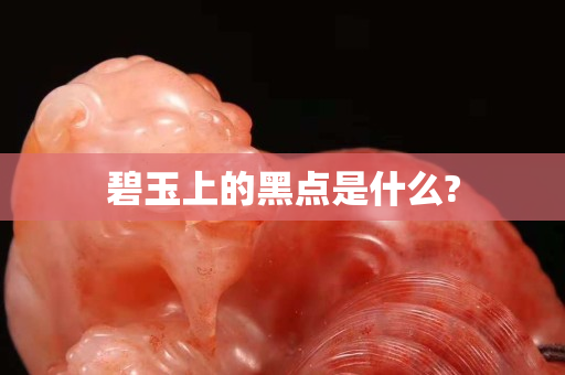 碧玉上的黑點是什么?
