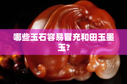 哪些玉石容易冒充和田玉墨玉?