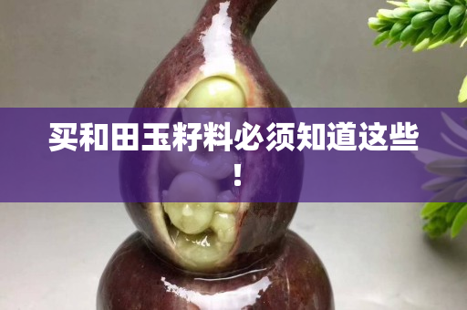 買和田玉籽料必須知道這些！