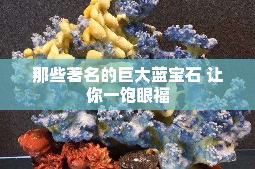 那些著名的巨大藍寶石 讓你一飽眼福