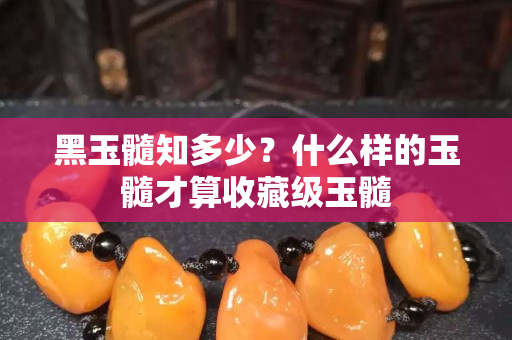 黑玉髓知多少？什么樣的玉髓才算收藏級玉髓