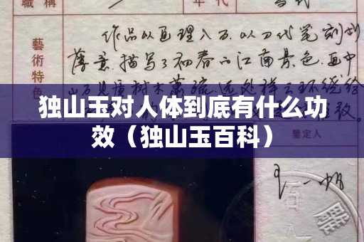 獨山玉對人體到底有什么功效(獨山玉百科) 獨山玉對人體到底有什么功效(獨山玉百科)