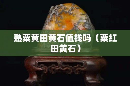 熟粟黃田黃石值錢(qián)嗎（粟紅田黃石）