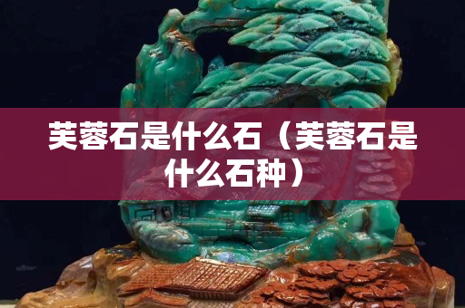 芙蓉石是什么石（芙蓉石是什么石種）