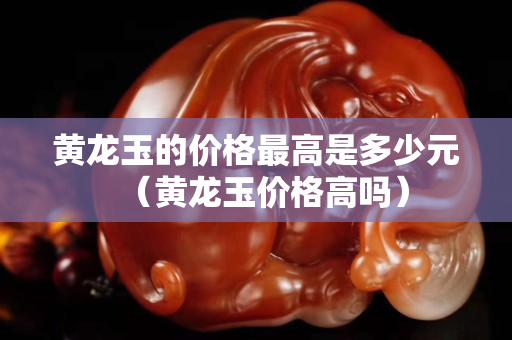 黃龍玉的價格最高是多少元（黃龍玉價格高嗎）