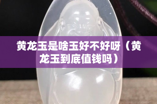黃龍玉是啥玉好不好呀（黃龍玉到底值錢嗎）