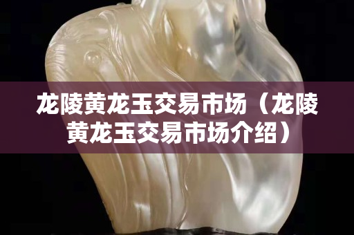 龍陵黃龍玉交易市場(chǎng)（龍陵黃龍玉交易市場(chǎng)介紹）