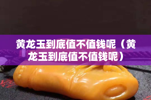黃龍玉到底值不值錢呢（黃龍玉到底值不值錢呢）