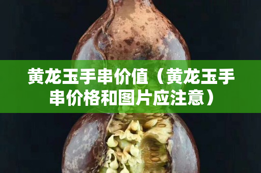 黃龍玉手串價值（黃龍玉手串價格和圖片應注意）