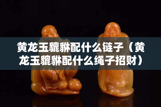黃龍玉貔貅配什么鏈子（黃龍玉貔貅配什么繩子招財）