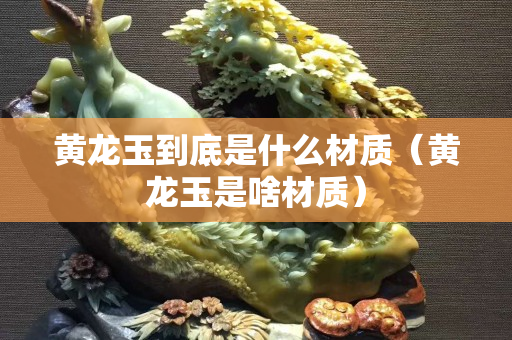 黃龍玉到底是什么材質(zhì)（黃龍玉是啥材質(zhì)）