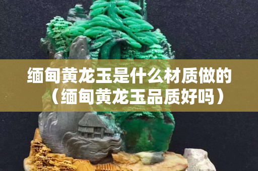 緬甸黃龍玉是什么材質做的（緬甸黃龍玉品質好嗎）