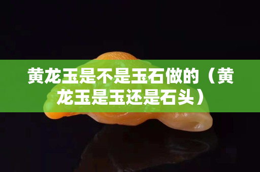 黃龍玉是不是玉石做的（黃龍玉是玉還是石頭）