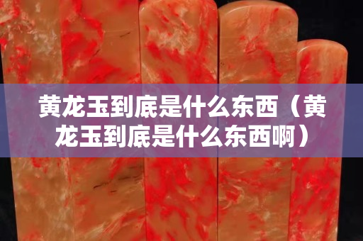 黃龍玉到底是什么東西（黃龍玉到底是什么東西啊）