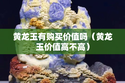 黃龍玉有購買價值嗎（黃龍玉價值高不高）