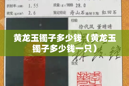 黃龍玉鐲子多少錢（黃龍玉鐲子多少錢一只）