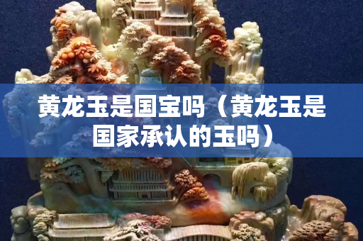 黃龍玉是國寶嗎（黃龍玉是國家承認(rèn)的玉嗎）