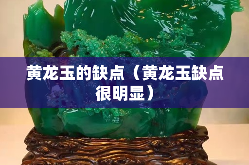 黃龍玉的缺點(diǎn)（黃龍玉缺點(diǎn)很明顯）