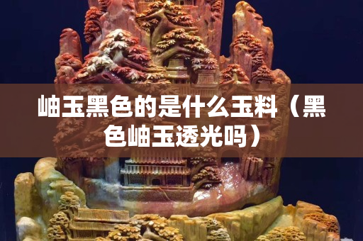 岫玉黑色的是什么玉料（黑色岫玉透光嗎）