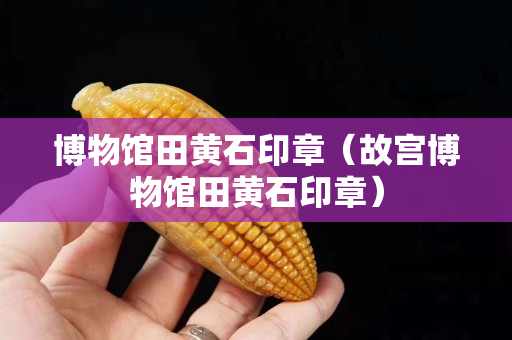 博物館田黃石印章(故宮博物館田黃石印章) 博物館田黃石印章(故宮博物館田黃石印章)
