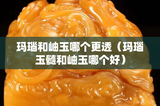 瑪瑙和岫玉哪個更透（瑪瑙玉髓和岫玉哪個好）