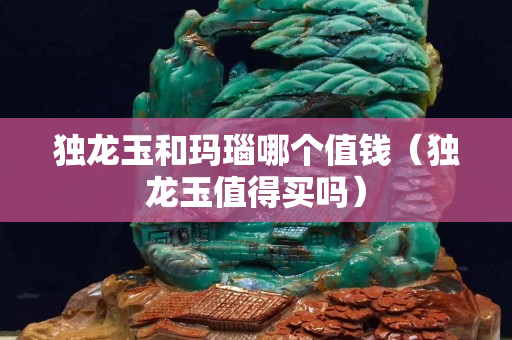 獨龍玉和瑪瑙哪個值錢(獨龍玉值得買嗎) 獨龍玉和瑪瑙哪個值錢(獨龍玉值得買嗎)
