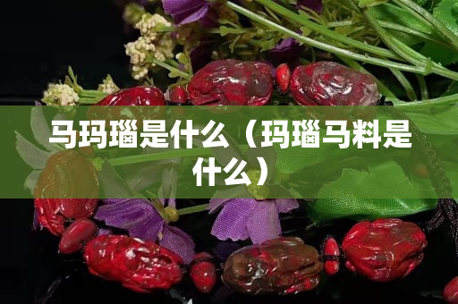 馬瑪瑙是什么(瑪瑙馬料是什么) 馬瑪瑙是什么(瑪瑙馬料是什么)