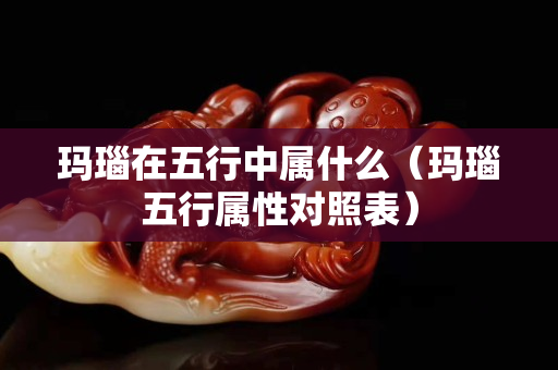 瑪瑙在五行中屬什么（瑪瑙五行屬性對照表）