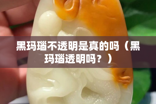 黑瑪瑙不透明是真的嗎（黑瑪瑙透明嗎？）