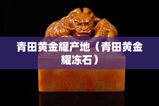 青田黃金耀產地（青田黃金耀凍石）