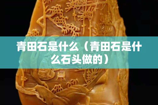 青田石是什么（青田石是什么石頭做的）