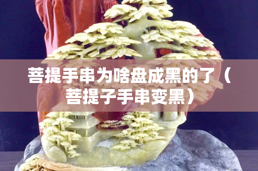 菩提手串為啥盤成黑的了（菩提子手串變黑）