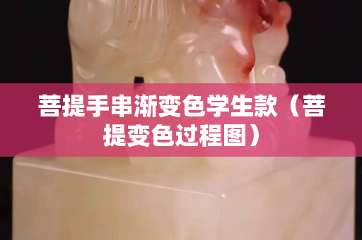 菩提手串漸變色學(xué)生款（菩提變色過程圖）