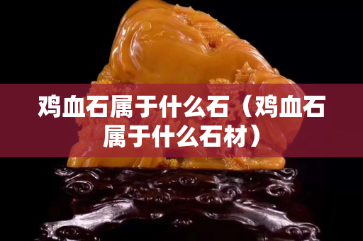 雞血石屬于什么石（雞血石屬于什么石材）