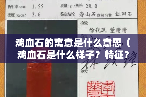 雞血石的寓意是什么意思(雞血石是什么樣子?特征?) 雞血石的寓意是什么意思(雞血石是什么樣子?特征?)