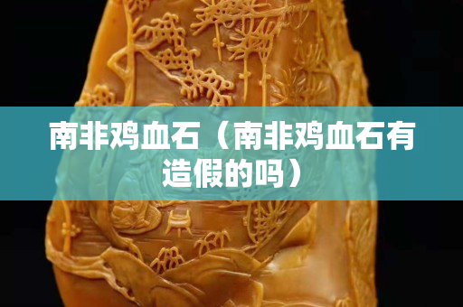 南非雞血石（南非雞血石有造假的嗎）