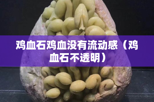雞血石雞血沒有流動感（雞血石不透明）