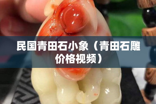民國青田石小象（青田石雕價格視頻）