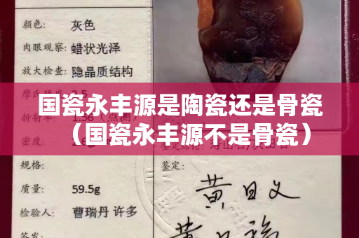 國瓷永豐源是陶瓷還是骨瓷（國瓷永豐源不是骨瓷）