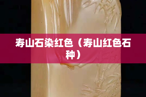壽山石染紅色(壽山紅色石種) 壽山石染紅色(壽山紅色石種)