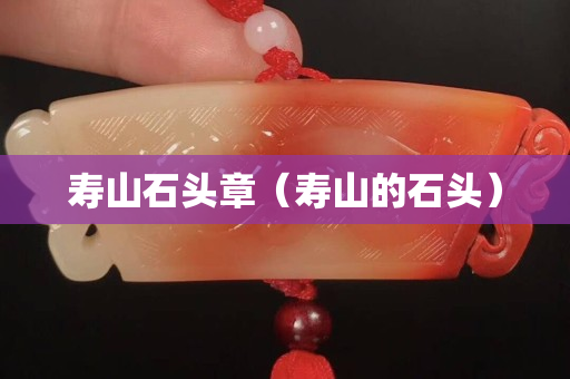 壽山石頭章（壽山的石頭）