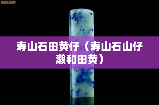 壽山石田黃仔（壽山石山仔瀨和田黃）