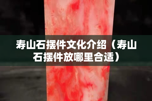 壽山石擺件文化介紹（壽山石擺件放哪里合適）